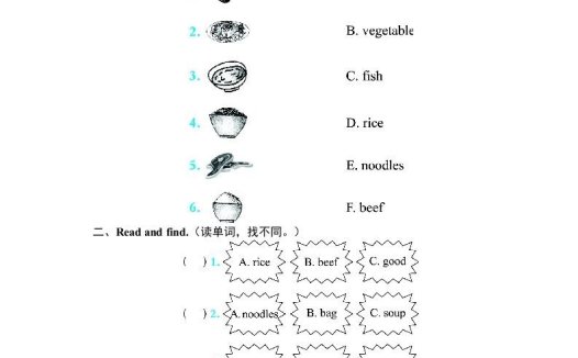四年级英语上册课时测评Unit5Dinner'sreadyPartA同步训练(人教PEP)