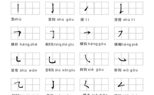 汉字笔画练习纸