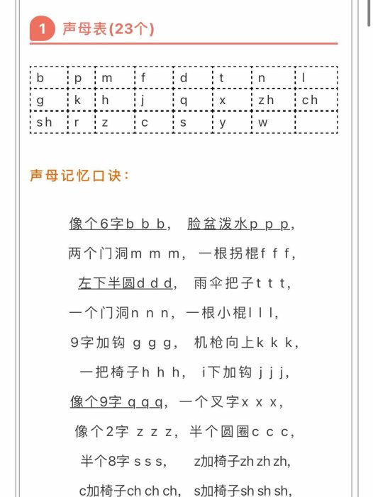 小学拼音顺口溜-六上语文